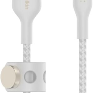 Belkin BoostCharge Pro Flex Cavo intrecciato da USB Type A a Lightning (1 m), cavo di ricarica certificato MFi, per iPhone 14/14 Plus, 13, 12, Pro, Max, mini, SE, iPad e altri – Bianco