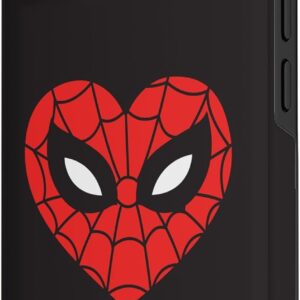 Custodia per iPhone 14 Marvel Spider-Man – Maschera a forma di cuore per San Valentino anni Sessanta