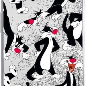 Ert Group custodia per cellulare per Apple Iphone 14 originale e con licenza ufficiale Looney Tunes, modello Sylwester 006 adattato alla forma dello smartphone, con effetto glitter overflow