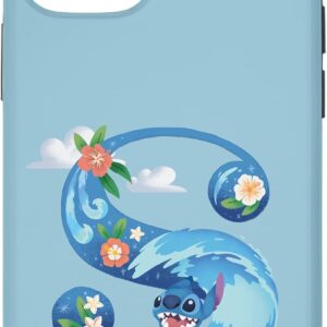 Custodia per iPhone 13 Monogramma dell’alfabeto Disney Lilo e Stitch lettera S per Stitch