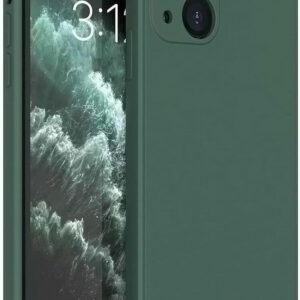 Mixroom – Cover Custodia Case per iPhone 14 Protezione Copre Fotocamera in Silicone TPU Opaco con Bordi Piatti Colore Verde Foglia
