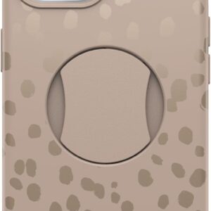 OtterBox Custodia per iPhone 15, iPhone 14 e iPhone 13 OtterGrip Symmetry Series – ON THE SPOT (Marrone), impugnatura integrata, custodia elegante, si aggancia a MagSafe, bordi rialzati proteggono
