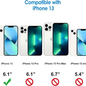 JETech Cover per iPhone 13 6,1 Pollici, Anti Ingiallimento Custodia con Assorbimento degli Urti e Anti-Graffio (Trasparente)