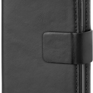 SBS custodia a libro book per iPhone 13, in vera pelle, funzione stand, chiusura magnetica, nero