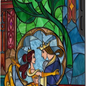 Disney La Bella e la Bestia – Vetro colorato Belle e Principe Custodia per iPhone 13