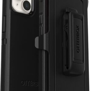 OtterBox Cover per iPhone 14/iPhone 13 Defender, resistente a shock e cadute, cover ultra robusta, testata 4x vs norme MIL-STD 810G, Nero, Senza Retail Package