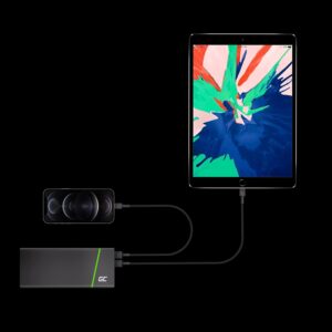 Green Cell Cavo USB-A – Lightning 2m Cavo di ricarica noir compatibile con Apple iPhone 14 13 12 11 SE Pro Max X XR XS Max 8 7 Plus 6 6S 5 5C Plus | iPad Air/Pro/Mini | iPod