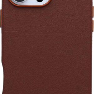 OtterBox Symmetry Series Cactus Leather MagSafe Custodia per iPhone 16 Pro Max, custodia protettiva sottile antiurto, a prova di caduta, testata 3x vs norme MIL-STD 810G, Marrone