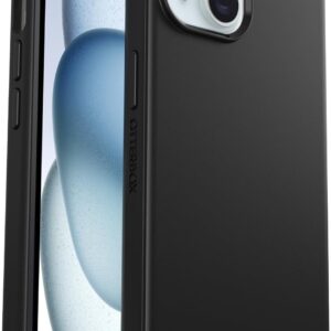 OtterBox Cover per iPhone 16e, 15, 14, 13 Symmetry MagSafe, resistente a shock e cadute fino; sottile, testata 3x norme MIL-STD 810G, Nero, Senza Retail Package