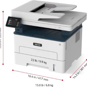 Xerox B235dni A4 34ppm Stampante Multifunzione Laser Monocromatica (Bianco e Nero) Wireless con stampa Fronte Retro – Copia/Stampa/Scansione/Fax – Pannello Touch a Colore