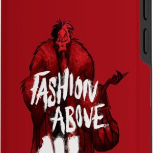 Custodia per iPhone 13 Disney Villains Cruella de Vil Fashion Soprattutto Rosso