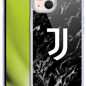 Head Case Designs Licenza Ufficiale Juventus Football Club Nero Marmoreo Custodia in Gel [Protezione di Grado Militare] Compatibile con Apple iPhone 13 E Compatibile con MagSafe