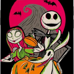 Disney 100 Nightmare Before Christmas Halloween Jack & Sally Custodia per iPhone 13